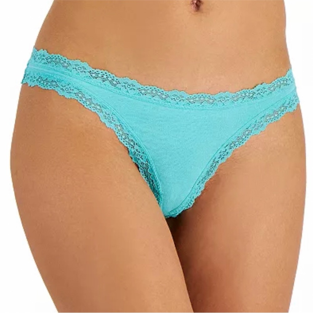 NWT 🏖️Ocean Aqua Panties With Comfortable Lace by Jenni Intimates🐬